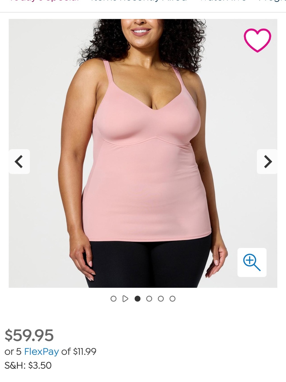 Rhonda Shear cami 1X. NWT